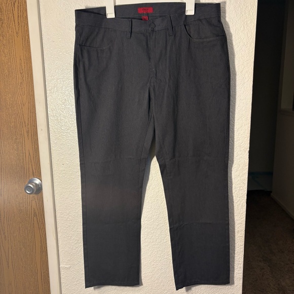Alfani Other - Alfani Men's Slim Fit Gray Charcoal Pinstripe Casual Trousers Size 36x30